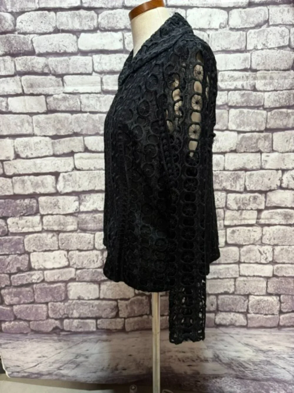 Stera NWT Black Long Sleeve Lace Jacket Size XL